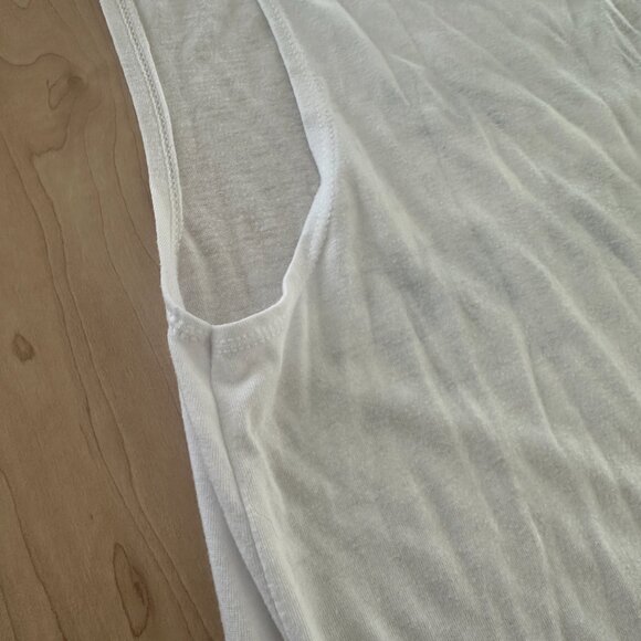 Don't Hate, Meditate. Starting On Monday -- White Tank Medium Women's GUC - Picture 7 of 8